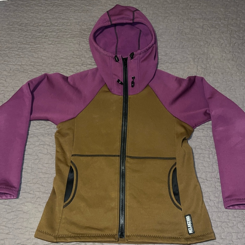 Melanzana Women's Purple and Brown Hard Face Jacket